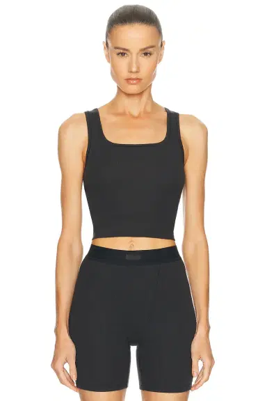 Skims Cotton Rib Tank Top | Thumbnail 1 Skims Cotton Rib Tank Top | Thumbnail 1