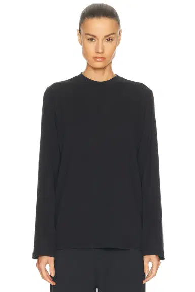SKIMS Boyfriend Long Sleeve T-Shirt | Thumbnail 1