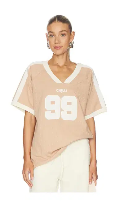 Araminta James Chilli 99 Waffle Tee | Thumbnail 1 Araminta James Chilli 99 Waffle Tee | Thumbnail 1