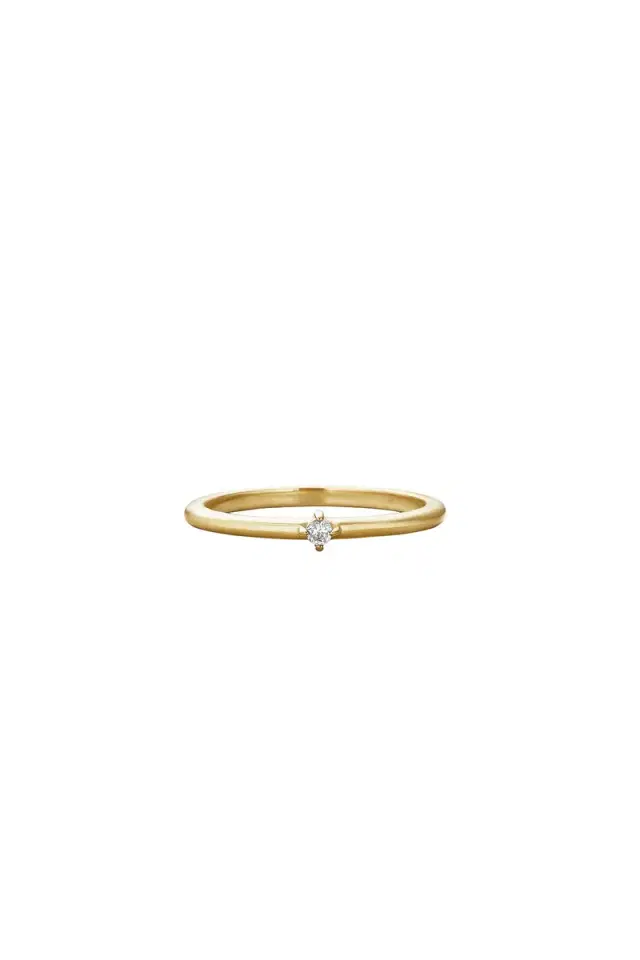 STONE AND STRAND Tiny Diamond Ring