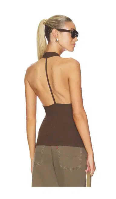 Helmut Lang Halter Strap Tank Top | Thumbnail 1 Helmut Lang Halter Strap Tank Top | Thumbnail 1