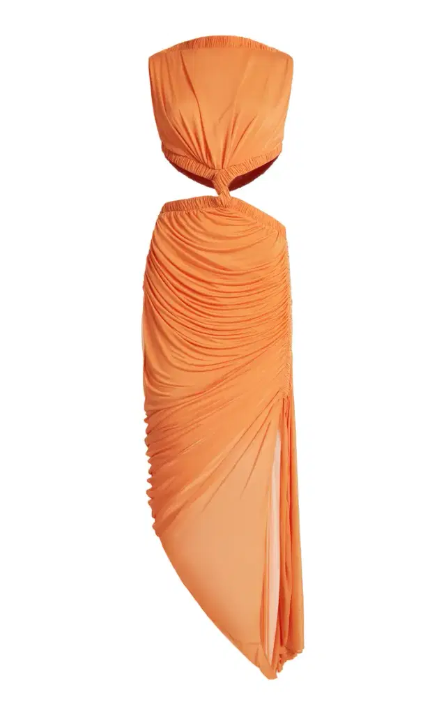 Christopher Esber Theia Cutout Ruched Maxi Dress