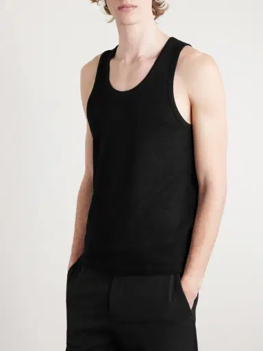 Tom Ford Open-Knit Cotton Tank Top - Men | Thumbnail 3 Tom Ford Open-Knit Cotton Tank Top - Men | Thumbnail 3