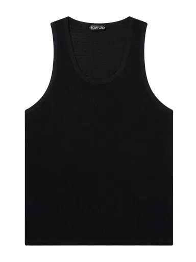 Tom Ford Open-Knit Cotton Tank Top - Men | Thumbnail 1 Tom Ford Open-Knit Cotton Tank Top - Men | Thumbnail 1