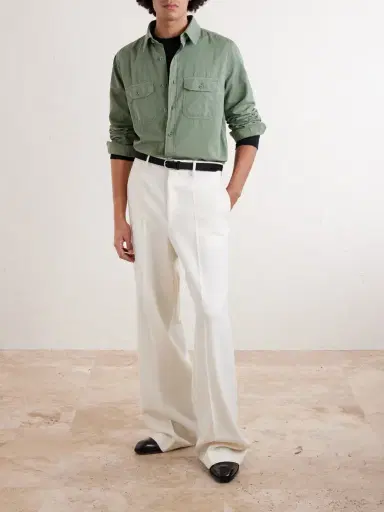 Tom Ford Cotton and Silk-Blend Shirt - Men | Thumbnail 2 Tom Ford Cotton and Silk-Blend Shirt - Men | Thumbnail 2