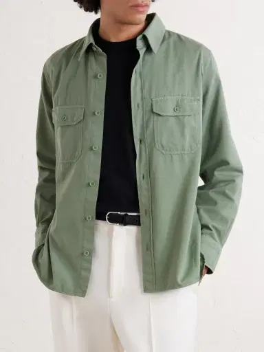 Tom Ford Cotton and Silk-Blend Shirt - Men | Thumbnail 3 Tom Ford Cotton and Silk-Blend Shirt - Men | Thumbnail 3