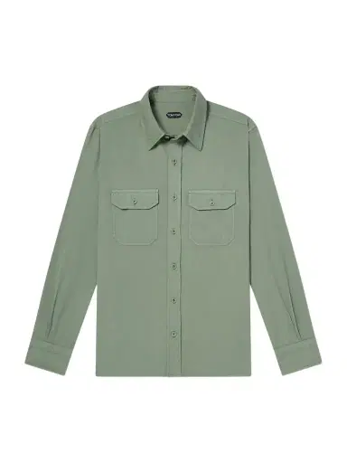Tom Ford Cotton and Silk-Blend Shirt - Men | Thumbnail 1 Tom Ford Cotton and Silk-Blend Shirt - Men | Thumbnail 1