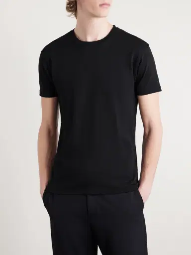 Tom Ford Pointelle-Knit Cotton T-Shirt - Men | Thumbnail 3