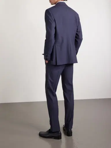 Lardini Slim-Fit Straight-Leg Virgin Wool-Blend Trousers - Men | Thumbnail 4 Lardini Slim-Fit Straight-Leg Virgin Wool-Blend Trousers - Men | Thumbnail 4