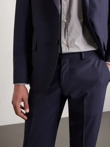Lardini Slim-Fit Straight-Leg Virgin Wool-Blend Trousers - Men | Thumbnail 5 Lardini Slim-Fit Straight-Leg Virgin Wool-Blend Trousers - Men | Thumbnail 5