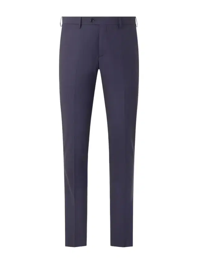 Slim-Fit Straight-Leg Virgin Wool-Blend Trousers - Men