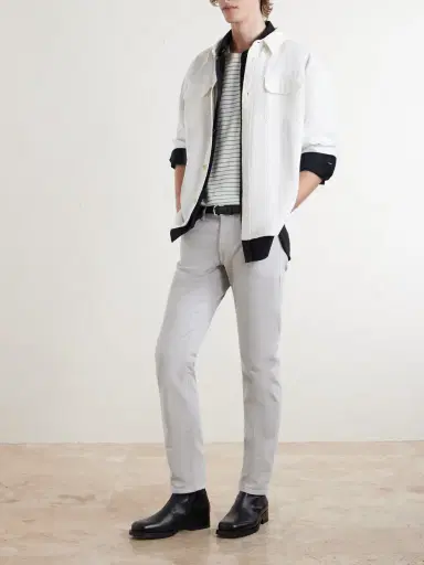 Peter Millar Fairfield Straight-Leg Garment-Dyed Jeans - Men | Thumbnail 2