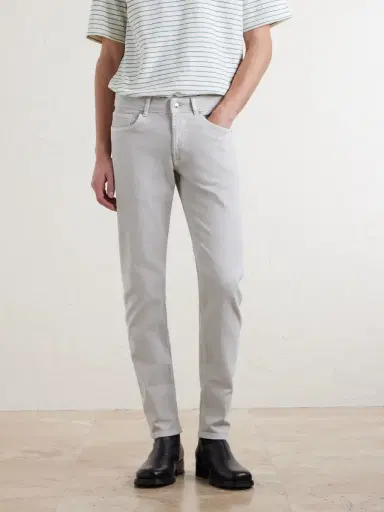 Peter Millar Fairfield Straight-Leg Garment-Dyed Jeans - Men | Thumbnail 3