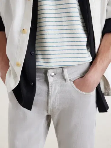 Peter Millar Fairfield Straight-Leg Garment-Dyed Jeans - Men | Thumbnail 5