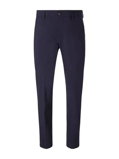 ELEVENTY Slim-Fit Tapered Stretch-Wool Flannel Trousers - Men | Thumbnail 1