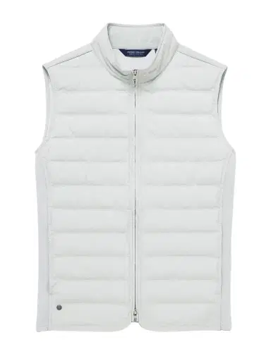 Peter Millar Winsome Hybrid Quilted Striped Shell and Piqué Gilet - Men | Thumbnail 1