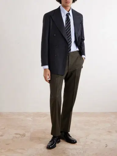 J. Mueser Waverly Straight-Leg Virgin Wool Suit Trousers - Men | Thumbnail 2
