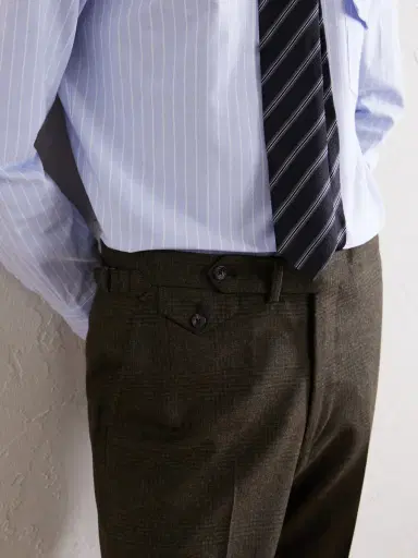 J. Mueser Waverly Straight-Leg Virgin Wool Suit Trousers - Men | Thumbnail 5