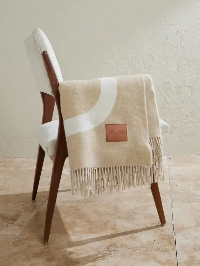 Loewe Anagram Leather-Appliquéd Fringed Logo-Jacquard Wool Blanket - Men