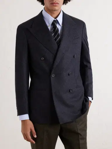 J. Mueser Waverly Double-Breasted Virgin Wool Suit Jacket - Men | Thumbnail 3 J. Mueser Waverly Double-Breasted Virgin Wool Suit Jacket - Men | Thumbnail 3