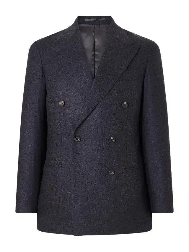 J. Mueser Waverly Double-Breasted Virgin Wool Suit Jacket - Men
