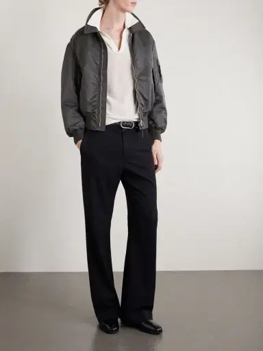Tom Ford Open-Knit Sea Island Cotton and Silk-Blend Polo Shirt - Men | Thumbnail 2