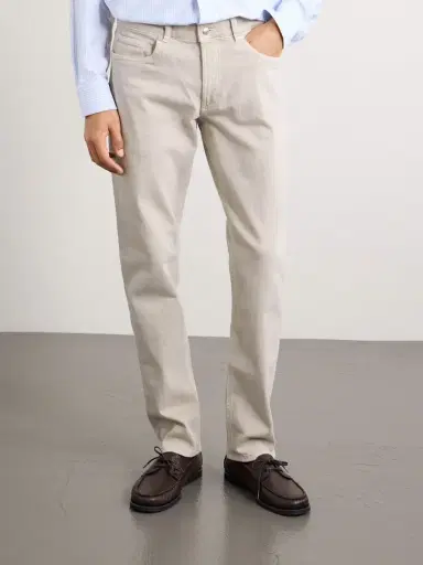 Peter Millar Fairfield Straight-Leg Garment-Dyed Jeans - Men | Thumbnail 3
