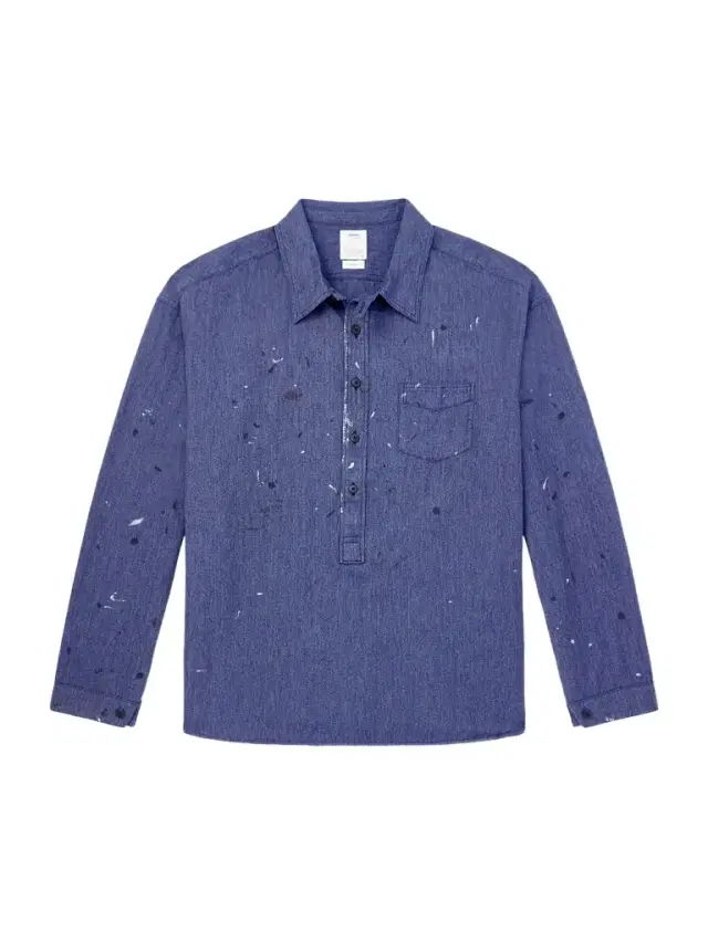 Paint-Splattered Cotton and Silk-Blend Chambray Shirt - Men