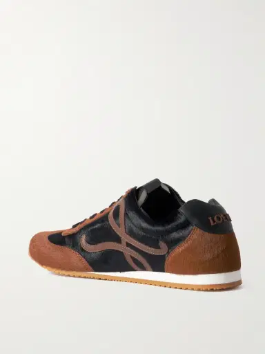 Loewe Ballet Runner 2.0 Leather-Trimmed Calf Hair Sneakers - Men | Thumbnail 4 Loewe Ballet Runner 2.0 Leather-Trimmed Calf Hair Sneakers - Men | Thumbnail 4