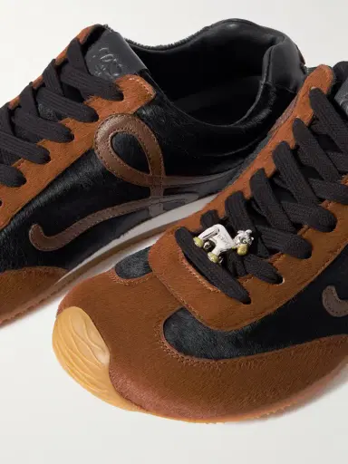 Loewe Ballet Runner 2.0 Leather-Trimmed Calf Hair Sneakers - Men | Thumbnail 5 Loewe Ballet Runner 2.0 Leather-Trimmed Calf Hair Sneakers - Men | Thumbnail 5