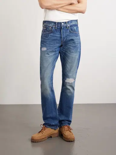 RRL Flared Distressed Jeans - Men | Thumbnail 3