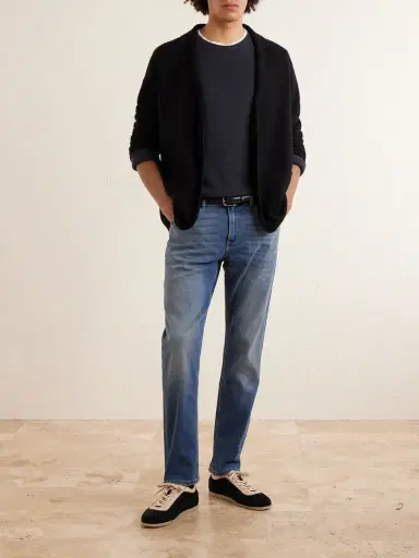 ELEVENTY Cotton and Silk-Blend Sweater - Men | Thumbnail 2 ELEVENTY Cotton and Silk-Blend Sweater - Men | Thumbnail 2