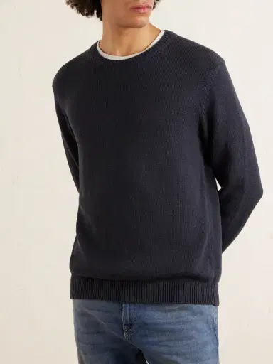 ELEVENTY Cotton and Silk-Blend Sweater - Men | Thumbnail 3 ELEVENTY Cotton and Silk-Blend Sweater - Men | Thumbnail 3