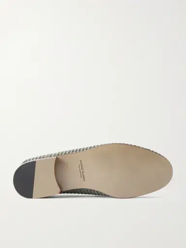 Manolo Blahnik Padstow Collapsible-Heel Leather-Trimmed Raffia Loafers - Men | Thumbnail 3 Manolo Blahnik Padstow Collapsible-Heel Leather-Trimmed Raffia Loafers - Men | Thumbnail 3