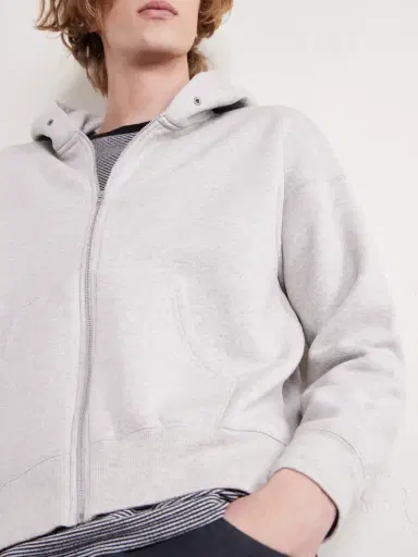 Visvim Jumbo Wool and Cotton-Blend Jersey Zip-Up Hoodie - Men | Thumbnail 5