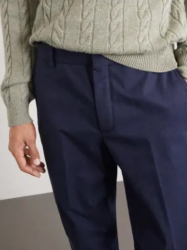 Loro Piana Jarno Slim-Fit Straight-Leg Cotton-Twill Trousers - Men | Thumbnail 5 Loro Piana Jarno Slim-Fit Straight-Leg Cotton-Twill Trousers - Men | Thumbnail 5
