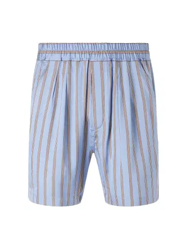 Tom Ford Straight-Leg Striped Silk-Twill Shorts - Men | Thumbnail 1
