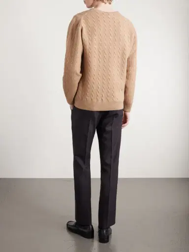 Tom Ford Cable-Knit Wool Sweater - Men | Thumbnail 4