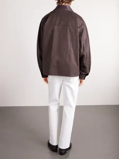 ssstein Leather-Trimmed Cotton Jacket - Men | Thumbnail 4 ssstein Leather-Trimmed Cotton Jacket - Men | Thumbnail 4