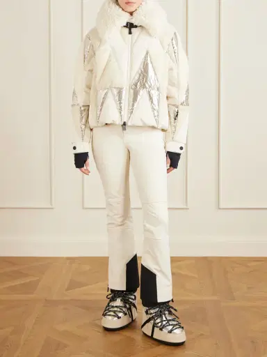 Moncler Grenoble + Moon Boot Icon Metallic Shell And Leather Snow Boots | Thumbnail 2