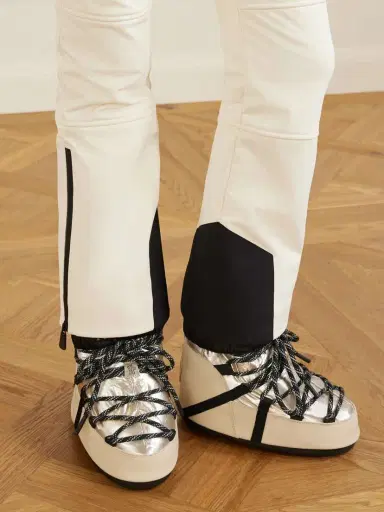 Moncler Grenoble + Moon Boot Icon Metallic Shell And Leather Snow Boots | Thumbnail 3
