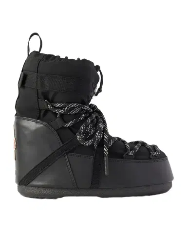 Moncler Grenoble + Moon Boot Icon Shell And Leather Snow Boots | Thumbnail 1