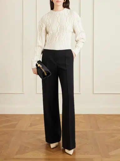 Jacquemus Amelo Cable-knit Cotton Sweater | Thumbnail 2 Jacquemus Amelo Cable-knit Cotton Sweater | Thumbnail 2