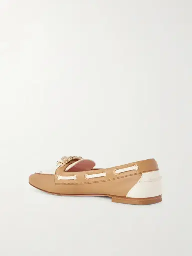 Roger Vivier Embellished Bow-detailed Two-tone Leather Loafers | Thumbnail 3 Roger Vivier Embellished Bow-detailed Two-tone Leather Loafers | Thumbnail 3