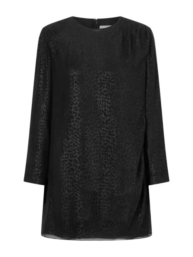 Pia Metallic Leopard-print Silk-chiffon Mini Dress