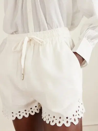 Marant Étoile Balyme Broderie Anglaise Cotton Shorts | Thumbnail 4 Marant Étoile Balyme Broderie Anglaise Cotton Shorts | Thumbnail 4