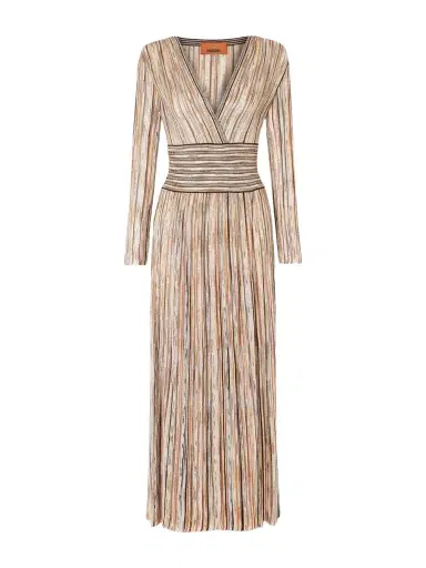 Missoni Sequin-embellished Striped Metallic Crochet-knit Midi Dress | Thumbnail 1