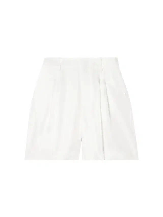 Pleated Silk-twill Shorts
