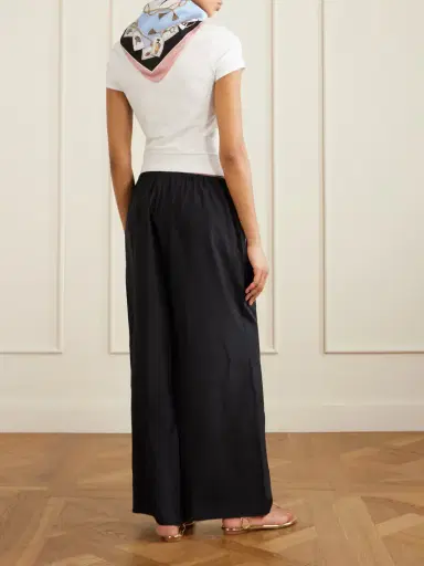 Dolce & Gabbana Silk-trimmed Cotton-blend Jersey T-shirt | Thumbnail 3