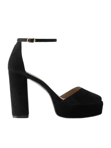 Stuart Weitzman Suede Platform Sandals | Thumbnail 1 Stuart Weitzman Suede Platform Sandals | Thumbnail 1